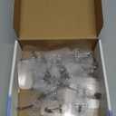 Adhesive Hooks, 32 Pack 33lb(Max) Sticky Hooks, Transparent Reusable Removable Adhesive Hooks for Hanging, Wall Hooks for Hanging Can be Use for Kitchen Bathroom Shower Outdoor Home Improvement