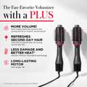 REVLON One Step Volumizer Plus Hair Dryer and Styler | More Volume, Less Damage, and More Styling Control for Easy and Fast Salon-Style Blowouts, Plus Travel-Friendly (Black)
