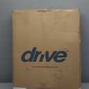 Drive Medical Two-Button Folding Walker w/ Wheels - Lightweight Rolling Mobility Support - Desk Arms - Adjustable Height - Dual Push-Button Operation - 5 Inch Front Wheels - Durable Aluminum - Silver