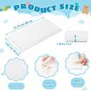 Hahafelt 8 Pack Wall Padding for Playroom Peel and Stick Headboard 15.75" x 7.87" x 1.18" 3D Anti Collision Upholstered Wall Panels Self Adhesive Headboard Panel for Protection (White)
