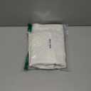 18 x 18 Inch 2PCs Embroideried PillowcaseChristmas Holiday Falling Snowflake Cotton Linen Throw Pillow Cover Cushion Home Sofa Bed Car Decorative (White)