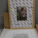 KINLINK 11x14 Picture Frame Natural, Solid Wood Frames 14x11 with Acrylic Plexiglass for Pictures 5x7/8x10 with Mat or 11x14 without Mat, Tabletop and Wall Display Photo Frame Set of 4