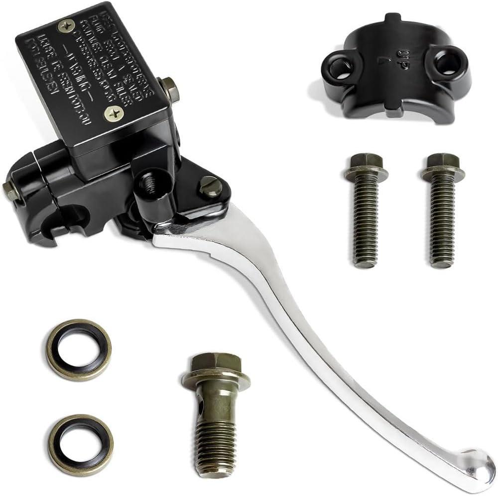Motorcycle brake pump 7/8" brake master cylinder kit handle front right brake lever disc brake suitable for South America and Southeast Asia XRM110 Future Star TRX 250 300 350 450 with screws