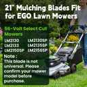 AB2101D Lawn Mower Blade - 21 Inch Mulching Lawn Mower Blade Kit Compatible with EGO Lawn Mowers LM2130 LM2130SP LM2133 LM2135SP LM2150SP LM2156SP