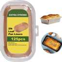 Loaf Pan Liners, 125Pcs Non-Stick Bread Pan Liners, Loaf Pan Parchment Liners, Paper Loaf Pans for Baking, 9x5 parchment paper