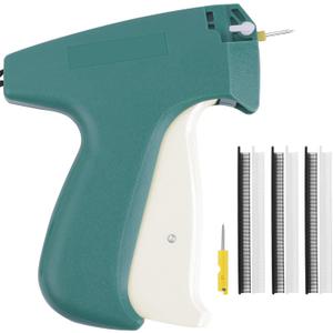 Stitch Gun for Clothes, Stitch Gun for Clothing, Stitch Quick Clothing Fixer Quilting Hemming Tools Quick Stitch with 2 Fine Needles, 1500 Black & 1500 White Fasteners