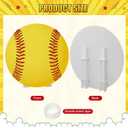 Capoda 3.9 ft Large Softball Party Signs Decoration Sports Cardboard Cutout Stand up Backdrop for Softball Birthday Decor Balls Photo Viewing Events Game Day Celebrations Supplies