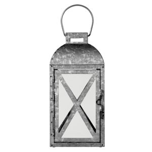 12 in. Galvanized Lantern Large