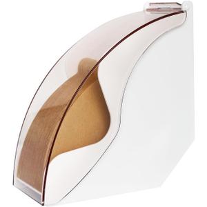 Coffee Filter Holder for Organizer and Coffee Station Accessories (White)
