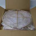 Gold Arch Backdrop Stand 5Ft Wedding Round Hoop Backdrop Stand, 4 Tier Floral Balloon Arch Stand for Wedding Centerpiece Baby Shower Birthday Ceremony Background Decoration (2 Pcs, Gold)