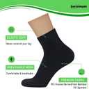 SERISIMPLE Mens Rayon Bamboo Ankle Mesh Socks Thin Quarter Athletic Comfortable Casual Socks 5 Paris (US, Alpha, Large, Black)