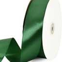 TONIFUL 1-1/2 Inch (40mm) x 100 Yards Dark Green Wide Satin Ribbon Solid Fabric Ribbon for Gift Wrapping Chair Sash Valentine's Day Wedding Birthday Party Decoration Hair Floral Craft Sewing Christmas