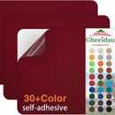 Canvas Repair Patch 911 Inch 3Pcs Waterproof Self-Adhesive Fabric Repair Patch for Tents,Boat Cover,Pop Up Canopy,Patio,Bags,Car Seats,Sofas,Furniture Cover(Burgundy)