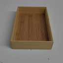 Bam & Boo - Natural Bamboo Serving Tray Modern Rectangular - for Food, Drinks, Decor, Vanity in Home, Kitchen, Bathroom, Coffee Table, Bed(X-Small, 6"x 9"x 2"