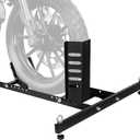 JY PERFORMANCE Motorcycle Wheel Chock, Universal Heavy Duty Front Wheel Stand for Trailer, Cruiser, Sports & Dirt Bikes, 1800 lb Capacity Adjustable Wheel Stand for 15"-22" Wheels