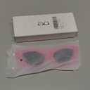livho Retro Vintage Narrow Cat Eye Sunglasses for Women Clout Goggles Plastic Frame (Barbie Powder)