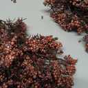 Zeyune 3 Pcs Artificial Dusty Plum Berry Stem Spring Faux Flowers Picks Branches Fake Realistic Sedum Stem Spray for Wedding Holiday Seasonal Farmhouse Mantel Harvest DIY Home Decorations(35 Inch)