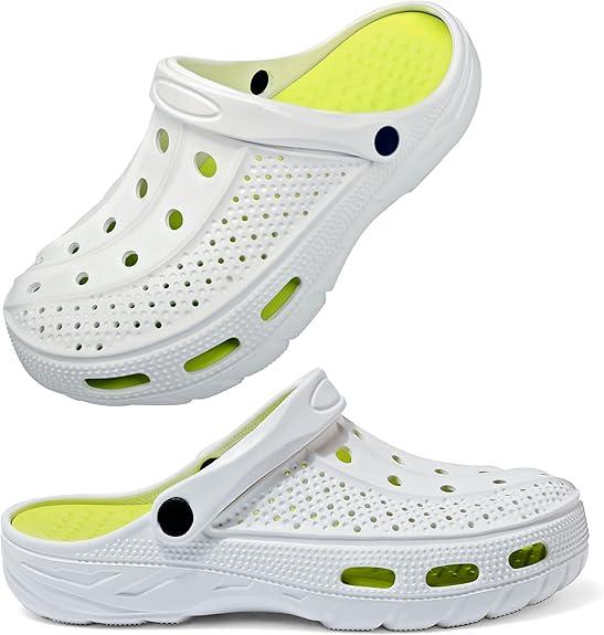 Women Men Orthopedic Clogs Arch Support Garden Shoes Sandals Slippers with Plantar Fasciitis Insoles, 6-7 Women/4.5-5.5 Men
