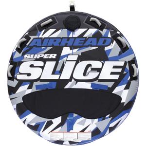 Airhead Slice Towable 2-4 Rider Models, Tube for Boating and Water Sports, Heavy Duty Full Nylon Cover with Zipper, EVA Foam Pads, and Patented Speed Safety Valve for Easy Inflating & Deflating, Standard