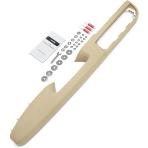 Front Driver Side Armrest Repair With Door Release Handle Above Armrest Door Compatible with Chevy Silverado Tahoe Suburban Avalanche, GMC Sierra Yukon 2010-2014,27In - Tan - GM# 84127282,80995