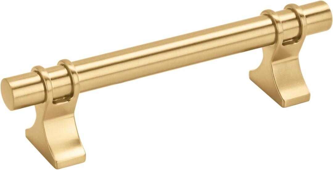 Amerock | Cabinet Pull | Champagne Bronze | 3-3/4 inch (96 mm) Center to Center | Davenport | 1 Pack | Drawer Pull | Drawer Handle | Cabinet Hardware