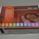 Battery Operated Wall Sconce Set of Two: 10000mAh Wireless Wall Light with Rechargeable Magnetic Bulb - Dimmable Wall Lamp with 7 RGB Colors - Linen Shade Sconces with Remote for Bedroom Living Room