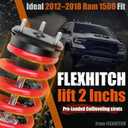 2 Inch Leveling Struts for 2012-2018 Ram 1500 4WD & 2019-2024 Ram 1500 Classic 4WD, Pre-Loaded Coil Spring, Eliminate Factory Rake, Bolt-On Installation, Smooth Factory-Like Ride
