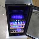 NewAir 15" Beverage Refrigerator 9 Bottle and 48 Can Capacity, Beverage Cooler in Stainless Steel, Built-in or Freestanding Dual Zone Drink Fridge with Triple-Pane Glass Door