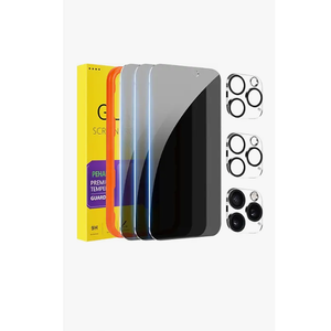 PEHAEL 3+3Pack for iPhone 16 Privacy Screen Protector with Camera Lens Protector Full Coverage AntiSpy Tempered Glass Film 9H Hardness Easy Installation Bubble Free [6.1 inch]