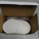 Queekay 100 Pcs 3 Inch Round Acrylic Keychain Blanks Bulk Acrylic Round Ornament Christmas Gift Clear Circle Blanks with Hole for Vinyl DIY Keychain Craft Project Painting