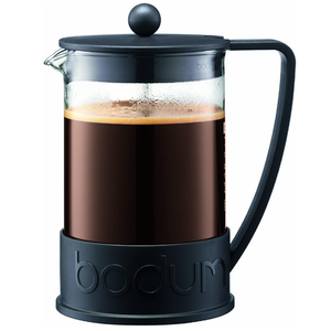 Bodum 51oz Brazil French Press Coffee Maker, High-Heat Borosilicate Glass, Black - Made in Portugal