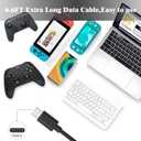 Charger Charging Cable for Xbox Series S/X,PS5/PS5 Pro Controller,Xbox Elite Series 2,Switch Pro USB Type C Charge Cord 6.6 Feet