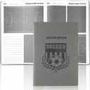2 x chiazllta The Soccer Notebook for Coaches & Players 7 x 10 Inch Soccer Training Notepad Coaching Board Coaching Notebook for Tactics Tactical Practice Planner Coaches & Players Gifts