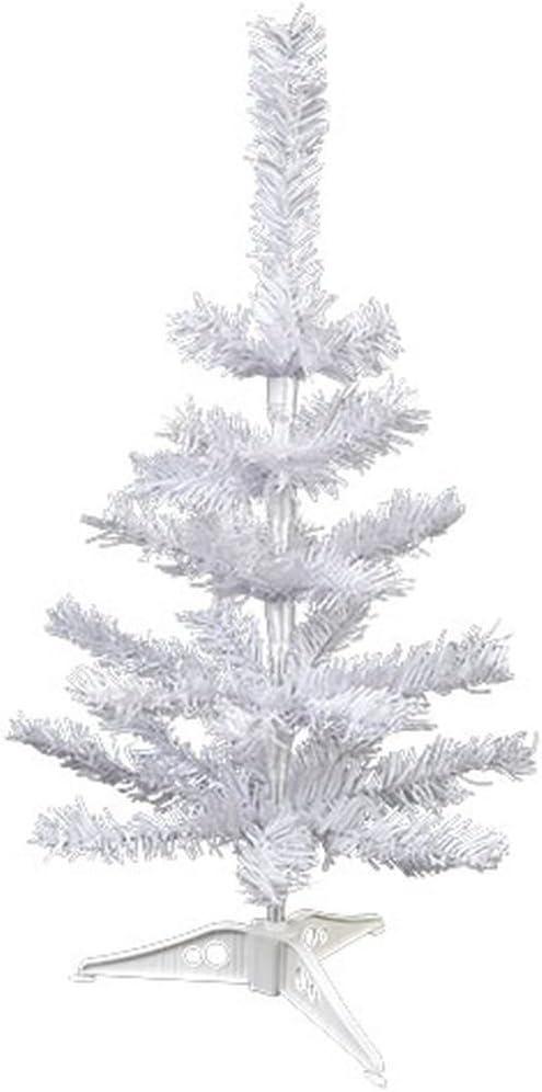 Christmas House Miniature Artificial White Christmas Tree - 18 Inch