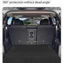 Cargo Liners Backrest Mat for Mitsubishi Outlander 7-Seat Accessories 2022-2025 2026 with Hook&Loop Rear Trunk Mat Rear Seat Back Cover Protector All Weather Anti-Slip Split Dog Liner