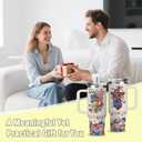 30oz Flag Tumbler With Handle & Straw - Patriotic Insulated Stainless Steel Cup For Travel & Tailgating - Leakproof American Themed Water Bottle For Men & Women