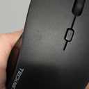 TECKNET Wireless Keyboard and Mouse Combo, Mini Cordless Computer Keyboard and Mouse Set 2.4GHz, Silent Adjustable 1600 DPI, Quiet Click, Lag-Free for Computer, Laptop, PC, Windows, Mac, Chrome OS (Black)