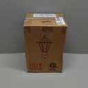 WISBEAM Outdoor Post Light, Pole Lantern, E26 Base 60W Max, Aluminum Housing Plus Glass, Wet Location Rated, ETL Qualified, Bulbs not Included, Black (1 Pack)