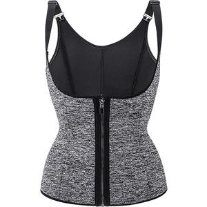 TUNUSKAT Waist Trainer For Women Corset Shapewear Zipper Waist Cincher Vest Tummy Control Body Shaper Girdle Under Clothes M