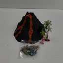 Enjoyin Volcano Dinosaur Playset Including 4 Dinosaurs and 2 Trees Volcano Dinosaur Toys for Kids