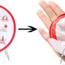 NUOBESTY Foldable Fan Japanese Style Handheld Round Folding Fan Great for Wedding Birthdays Decoration,4pcs