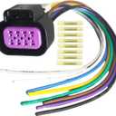 8 Wire Electronic Throttle Body Connector Harness Pigtail for 2003-07 Chevy Silverado 1500 Tahoe Colorado Trailblazer GMC Yukon Canyon Cadillac Escalade ESV Saab DBW Vortec 4.8 5.3 6.0 LQ4 LQ9 LM7
