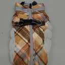 Lelepet Warm Dog Winter Coat Dog Coats for Small Dogs Waterproof Dogs Jacket with Harness Built in Reflective Cold Weather Coats Windproof Zip-Up Winter Fleece Vest Snowsuit Chihuahua Brown Plaid