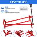 Lawn Mower Lift Jack, Lifting Platform 882 Lbs Capacity Telescopic Maintenance Jack with User Manual for Garden Tractors and Riding Lawn Mower with Manual Handle & Power Tool Extension Handle - B