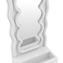 Wavy LED Light & Mirror Phone Holder