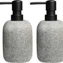 GalDal 2pcs/Set Grey Soap Lotion Dispenser with A Spare Pump,Liquid Hand Soap Dispenser Sets for Bathroom Countertop, Soap Dispenser for Kitchen.