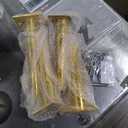 KEIKI 55" Velvet Loveseats Sleeper Sofa with 2 Arm Pocket and 4 Solid Metal Legs, Modern Style 2-Seater Couch with Tufted Back and Seat, Easy Assembly, for Apartment, Living Room and Bedroom, White