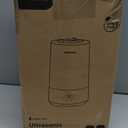 Homvana Humidifiers for Bedroom Home, 3.6 L Cool Mist Top-Fill 34H Super Long Time, Quiet 23dB, Baby Humidifier, Oil Diffuser for Large Room, House, Plant, Nursery, Office, BPA FREE, Ultrasonic (Grey)