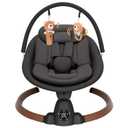 Baby Swing for Infants, Electric Baby Swing with Bluetooth, Portable Infant Swing with 5 Speeds, 10 Lullabies, 5-Point Harness & Remote Control, for Newborns Infants Indoor Outdoor Use (Black)