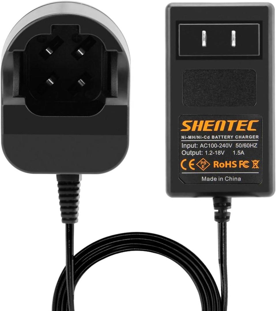 Shentec 4.8V and 7.2V Ni-MH and Ni-Cd Charger Compatible with Dremel 755-01 757-01 5000755-01 7700-01 7700-02 7300 Pod Style Battery (Not for 757 Battery)